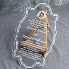 Transparent Acrylic Invitation Card 2020 Invitation Holiday Greeting Card